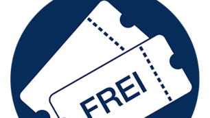 zu den kostenfreien Veranstaltungen. Symbolbild Eintritt Frei