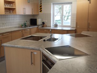 Blick in die Schulungsküche der vhs