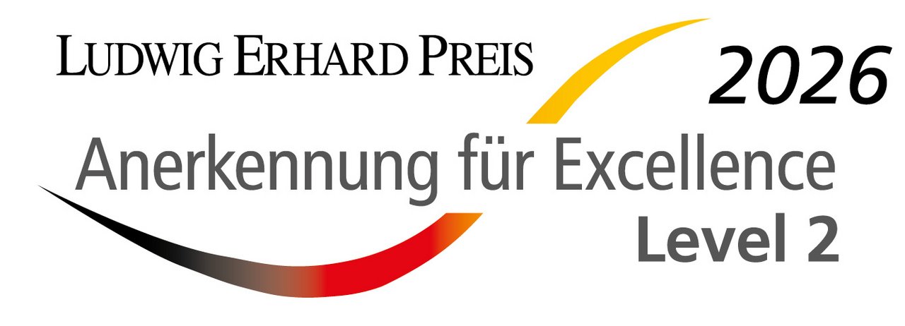 Logo Ludwig Erhard Preis Anerkennung für Excellence Level 2